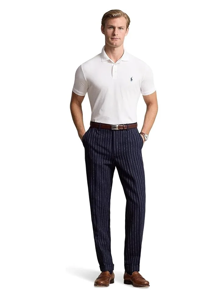 Поло Polo Ralph Lauren Classic Fit Stretch Mesh Polo Shirt — изображение 4 из 4, белый