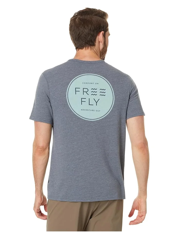 Футболка Free Fly Comfort On Pocket Tee, цвет Heather Storm Cloud — изображение 2 из 4
