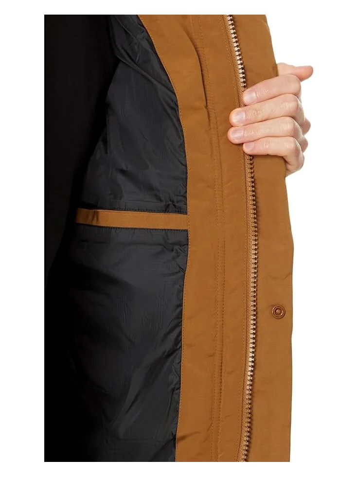 Парка Levi's Arctic Cloth Midlength Hooded Parka — изображение 3 из 4, коричневый