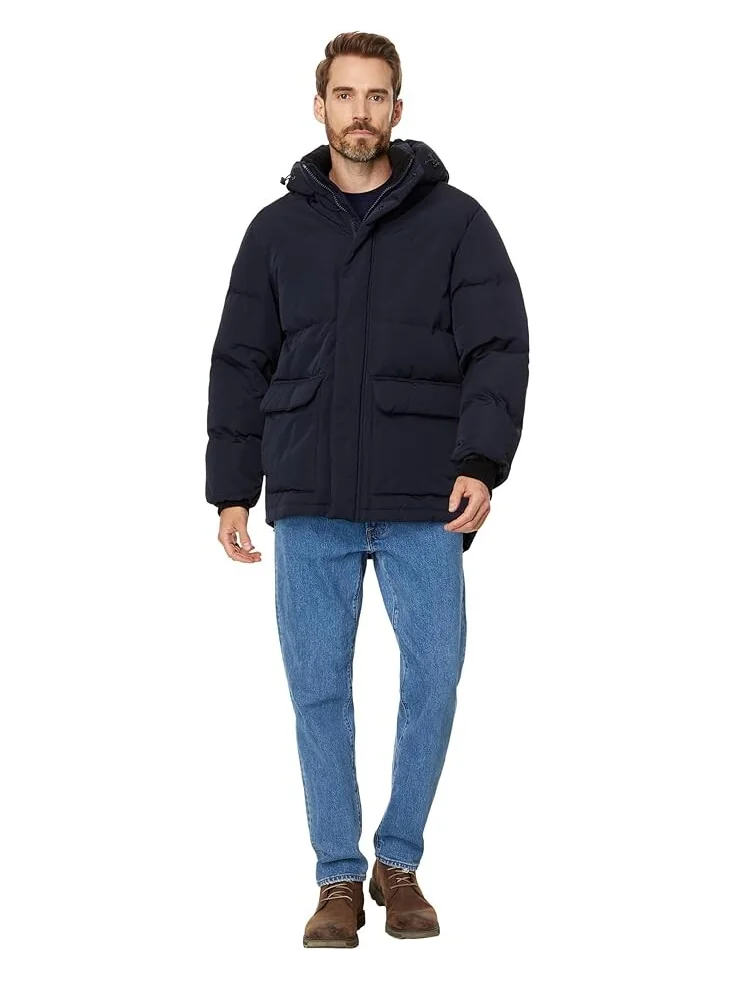 Парка Levi's Arctic Cloth Midlength Hooded Parka — изображение 4 из 4, темно-синий