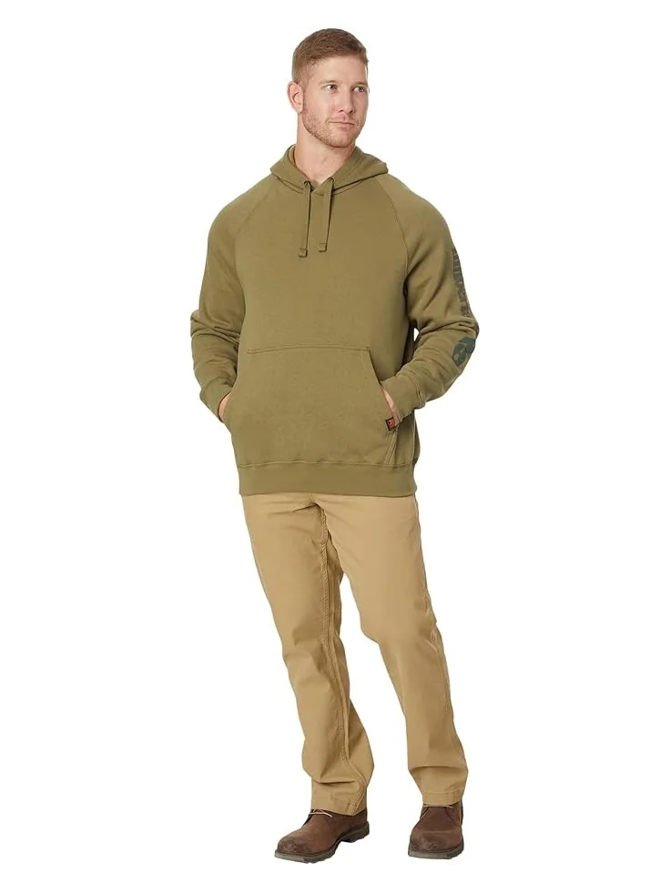 Толстовка Timberland PRO Hood Honcho Sport Pullover Hooded Sweatshirt — изображение 4 из 4, оливковый