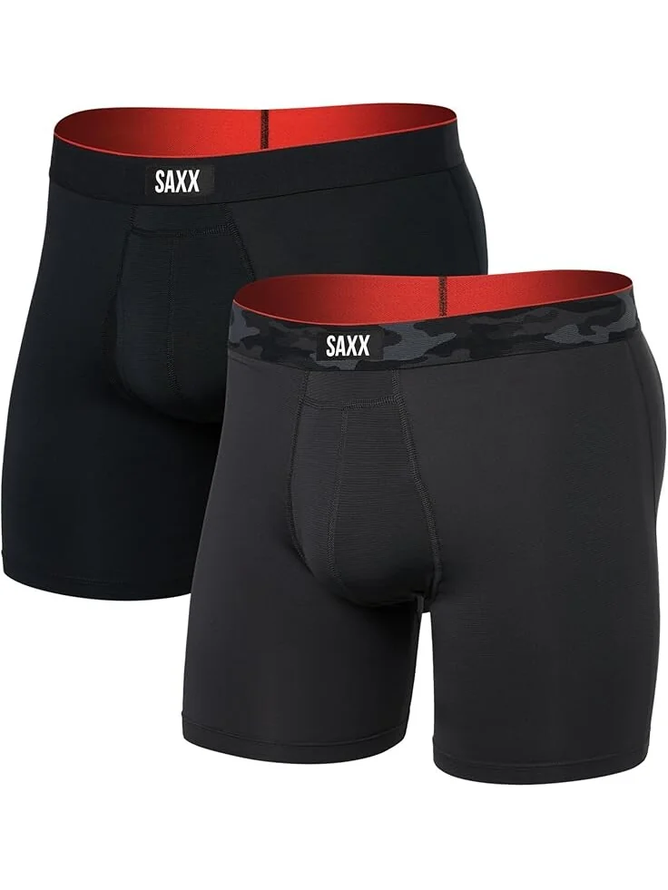 Боксеры SAXX UNDERWEAR Multi-Sport Mesh Boxer Brief Fly 2-Pack
