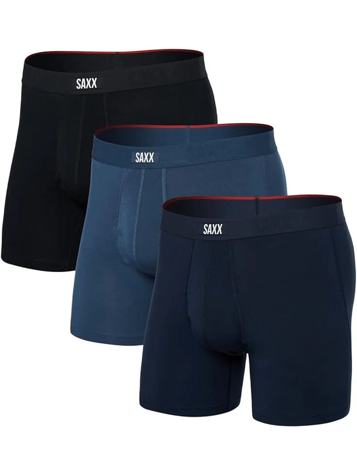 Боксеры SAXX UNDERWEAR Vibe Extra Super Soft Boxer Brief Fly 3-Pack