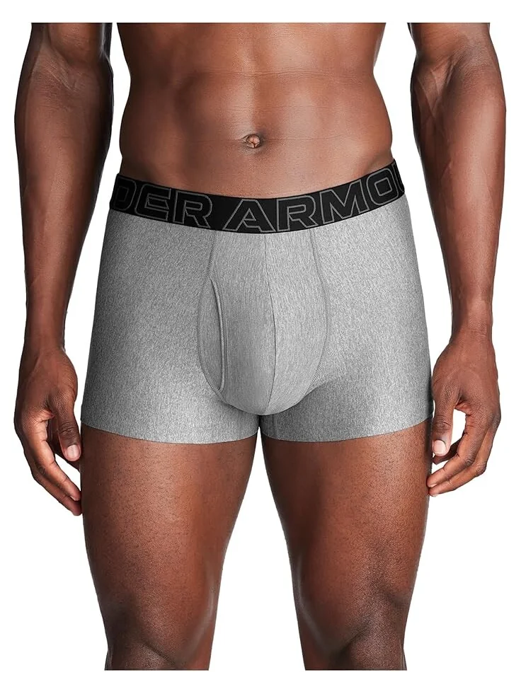 Боксеры Under Armour 3-Pack Performance Tech Solid 3" Boxer Briefs — изображение 2 из 3, сталь