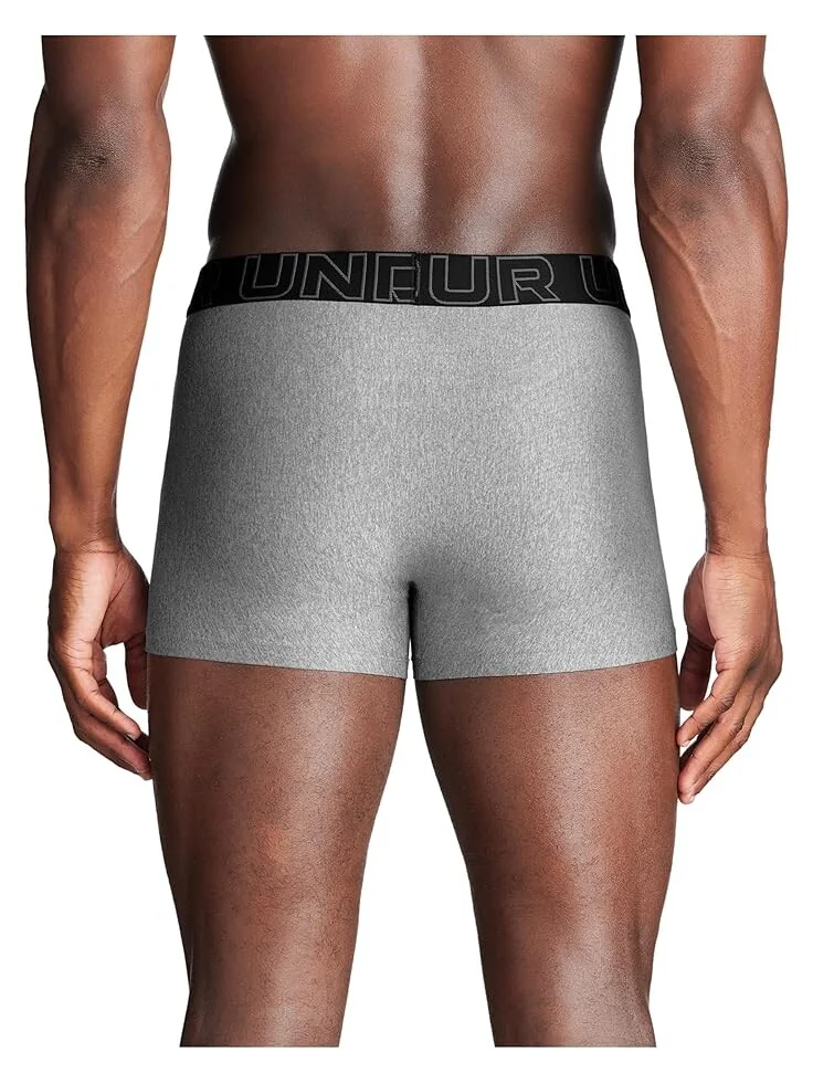 Боксеры Under Armour 3-Pack Performance Tech Solid 3" Boxer Briefs — изображение 3 из 3, сталь