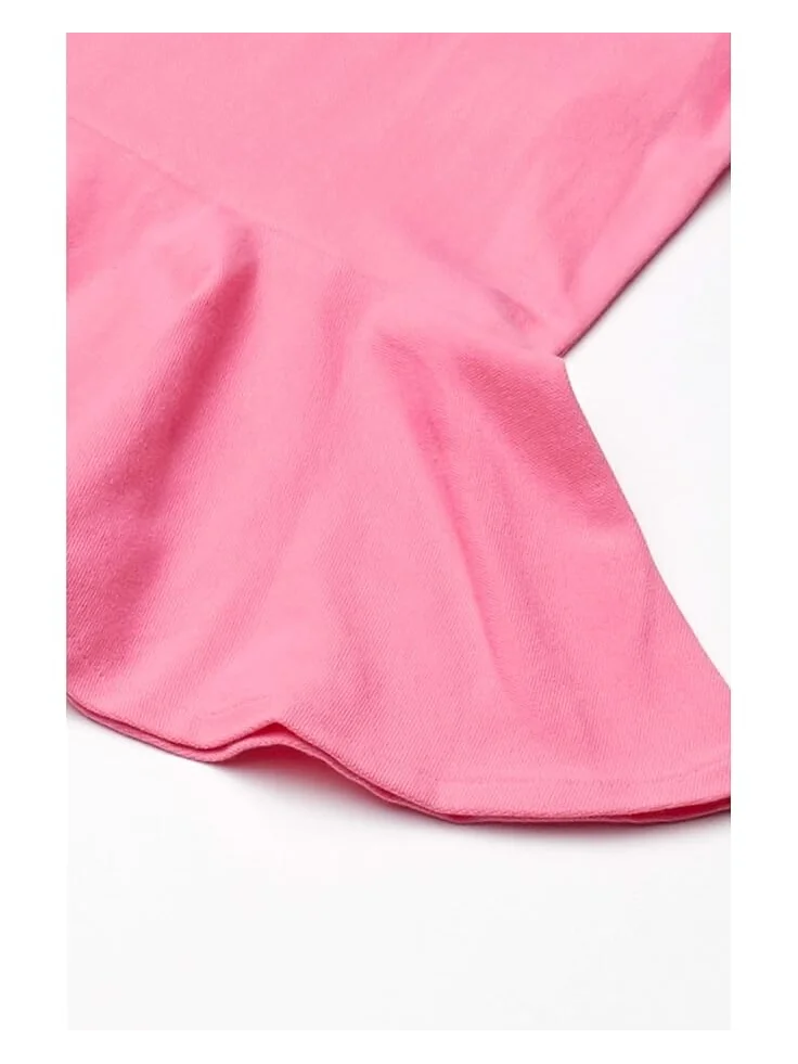 Платье Polo Ralph Lauren Kids Short Sleeve Polo Dress — изображение 4 из 4, розовый
