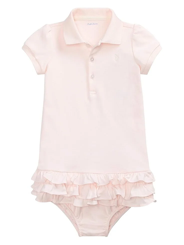 Платье Polo Ralph Lauren Kids Ruffled Polo Dress & Bloomer