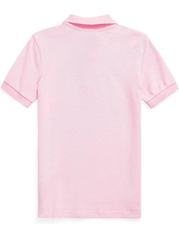 Поло Polo Ralph Lauren Kids Cotton Mesh Polo Shirt — изображение 2 из 2, розовый