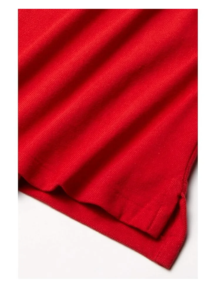 Поло Polo Ralph Lauren Kids Cotton Mesh Polo Shirt — изображение 4 из 4, красный