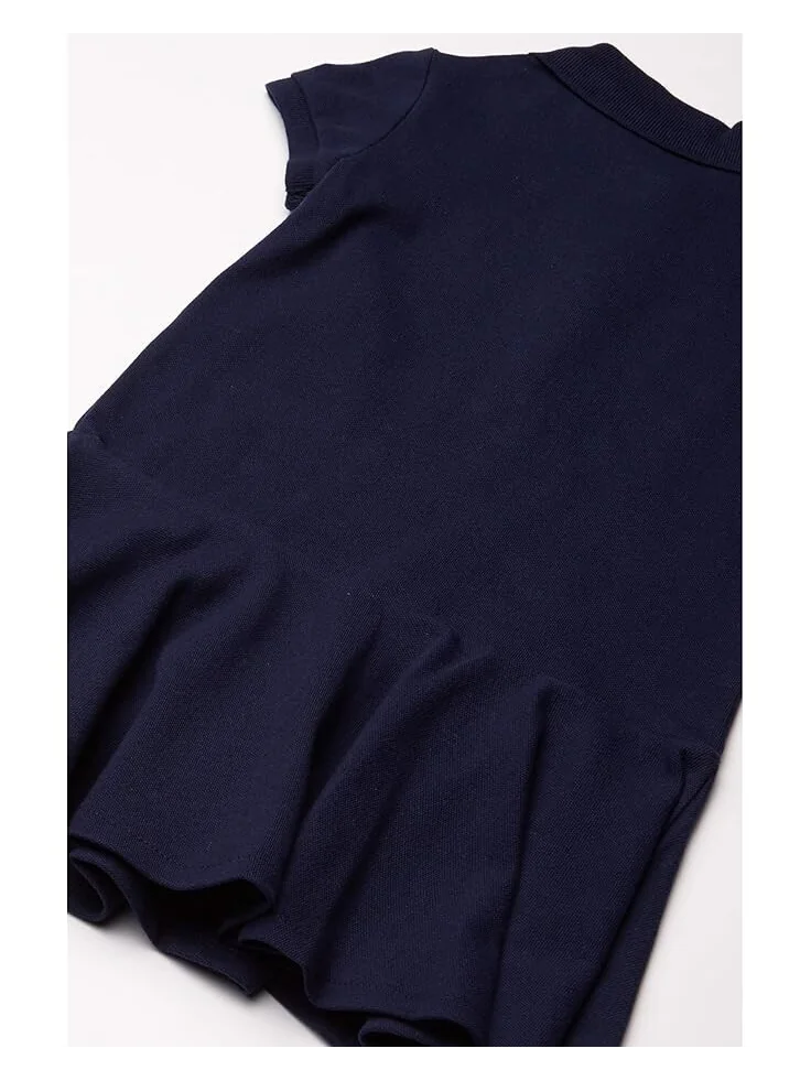 Платье Polo Ralph Lauren Kids Short Sleeve Polo Dress — изображение 2 из 3, темно-синий