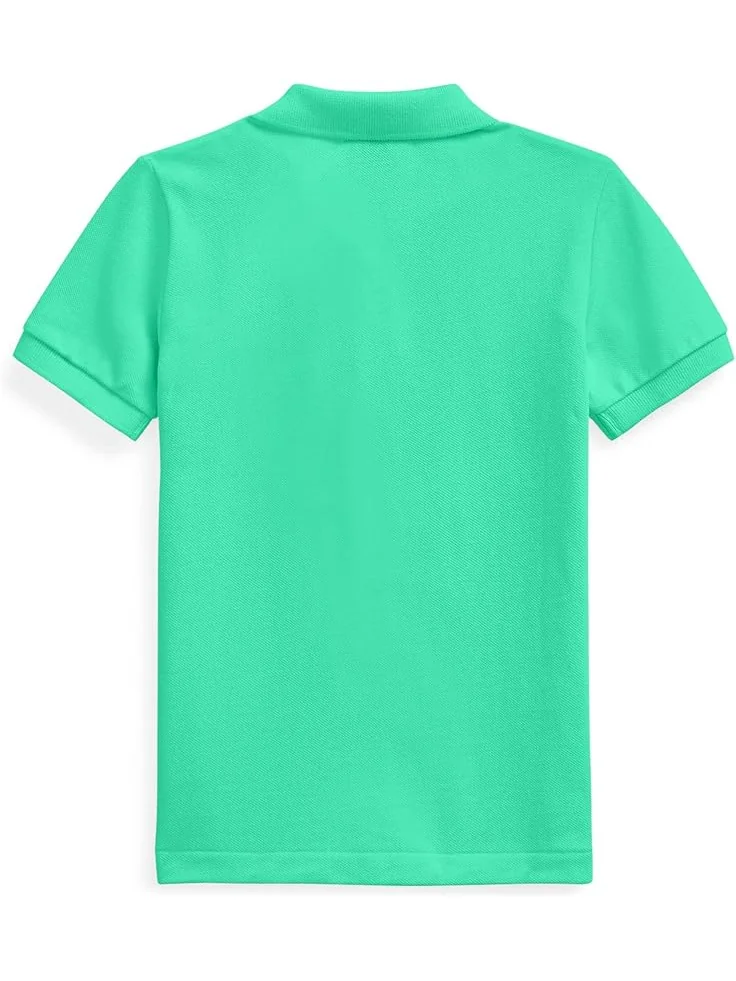 Поло Polo Ralph Lauren Kids Cotton Mesh Polo Shirt — изображение 2 из 2, зеленый
