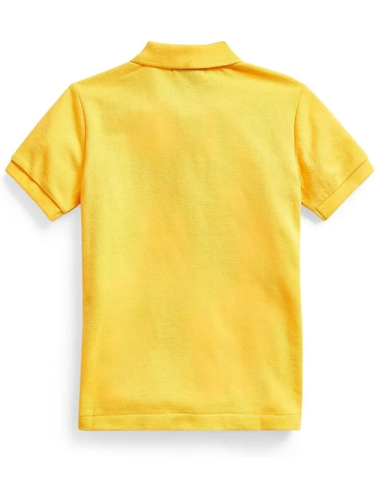 Поло Polo Ralph Lauren Kids Cotton Mesh Polo Shirt — изображение 2 из 2, желтый