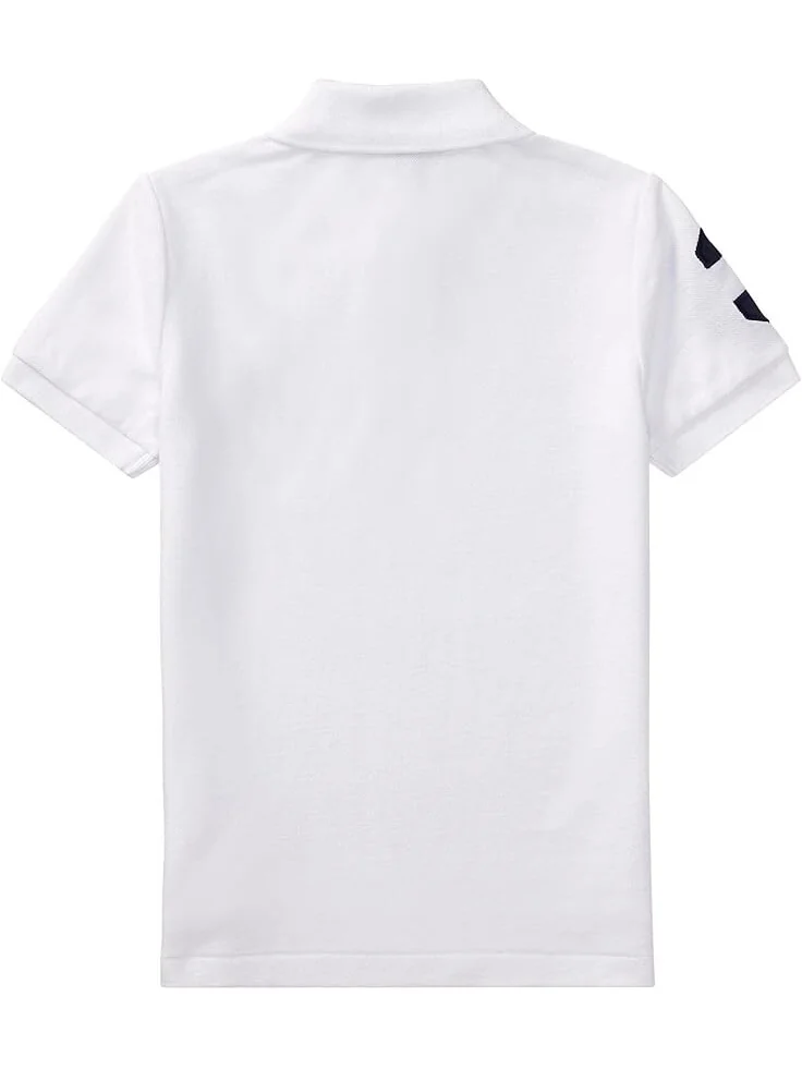 Поло Polo Ralph Lauren Kids Big Pony Cotton Mesh Polo Shirt — изображение 2 из 4, белый