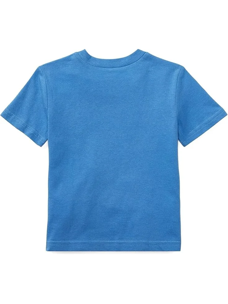Футболка Polo Ralph Lauren Kids Cotton Jersey Crew Neck Tee — изображение 2 из 2, синий