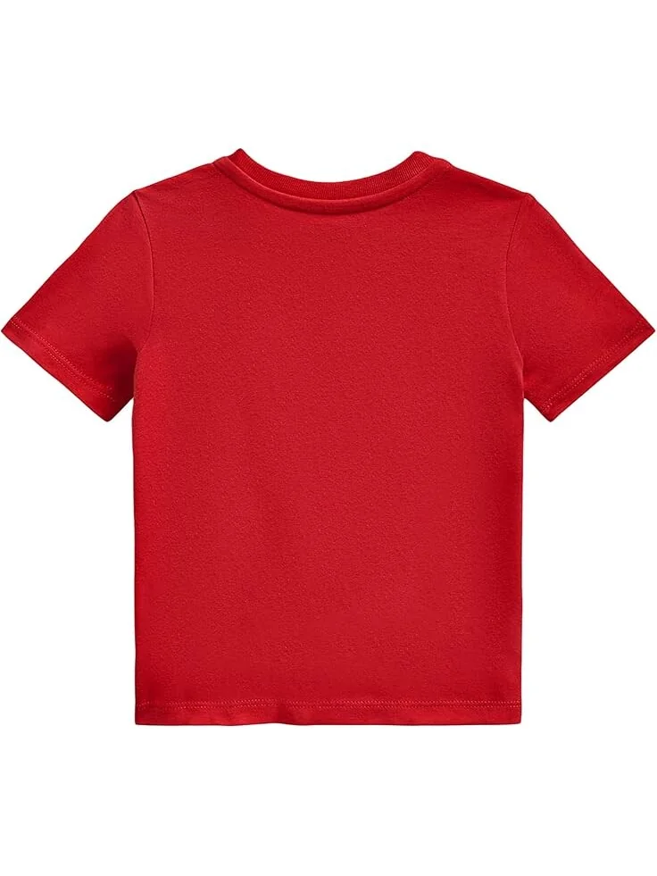 Футболка Polo Ralph Lauren Kids Cotton Jersey Crew Neck Tee — изображение 2 из 2, красный