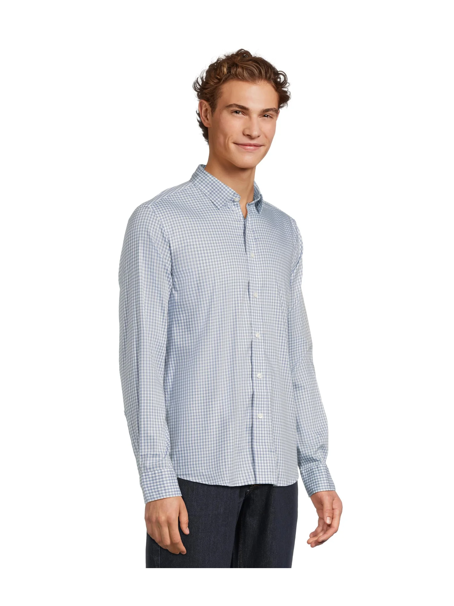 Футболка Faherty Movement Shirt — изображение 2 из 5, светлый синий