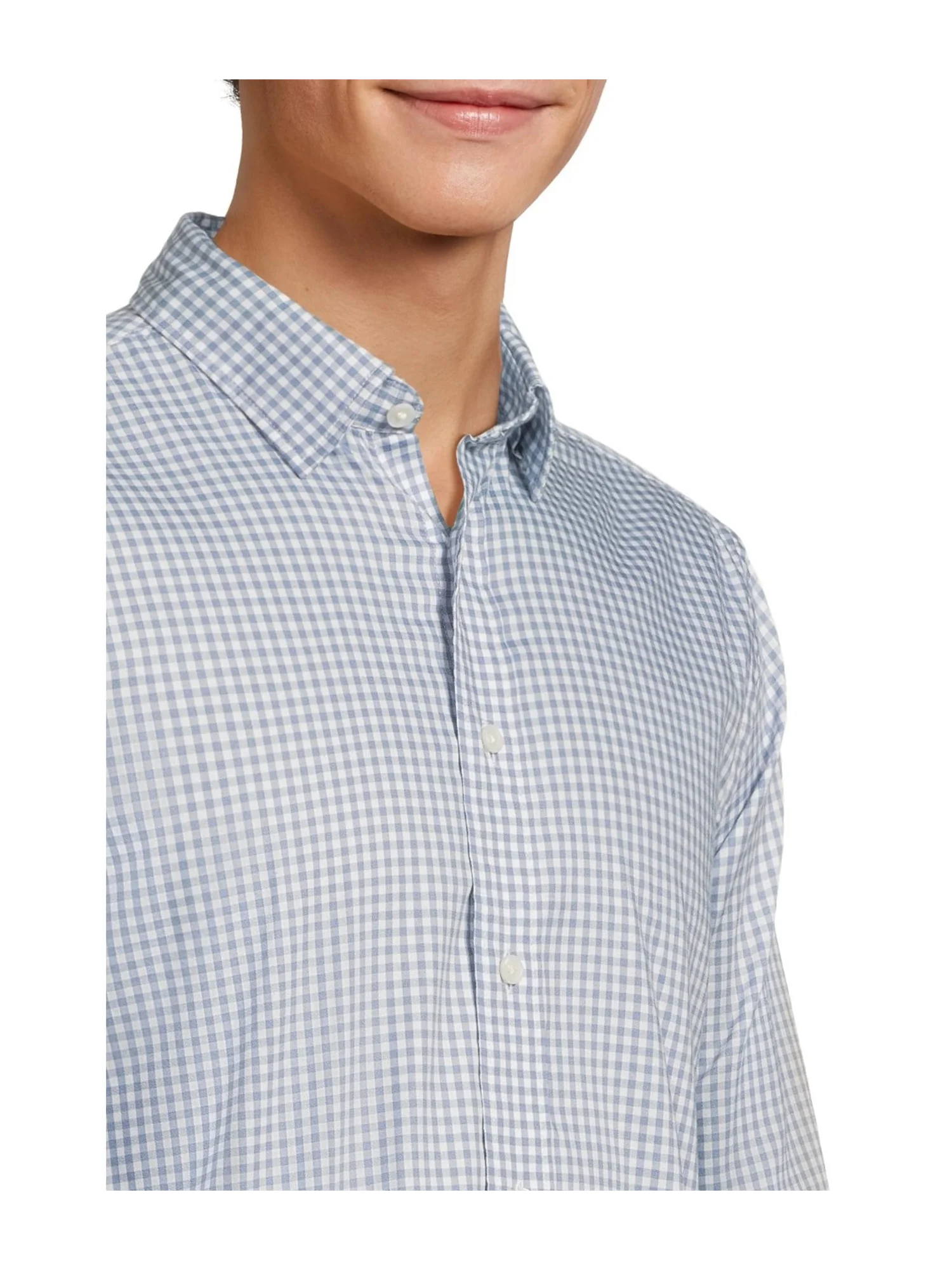 Футболка Faherty Movement Shirt — изображение 4 из 5, светлый синий
