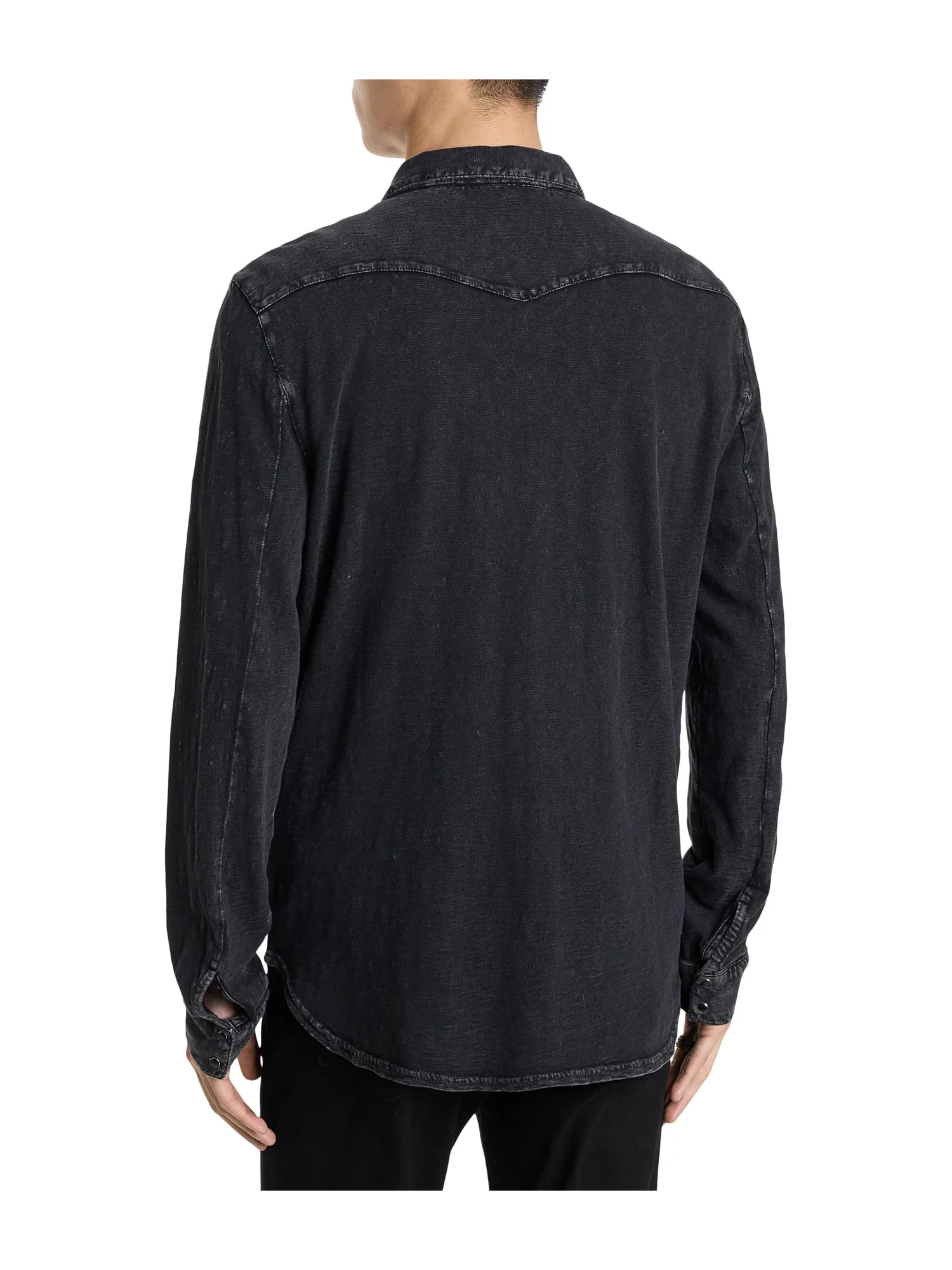 Рубашка John Varvatos ARVON WESTERN SHIRT — изображение 2 из 5, черный