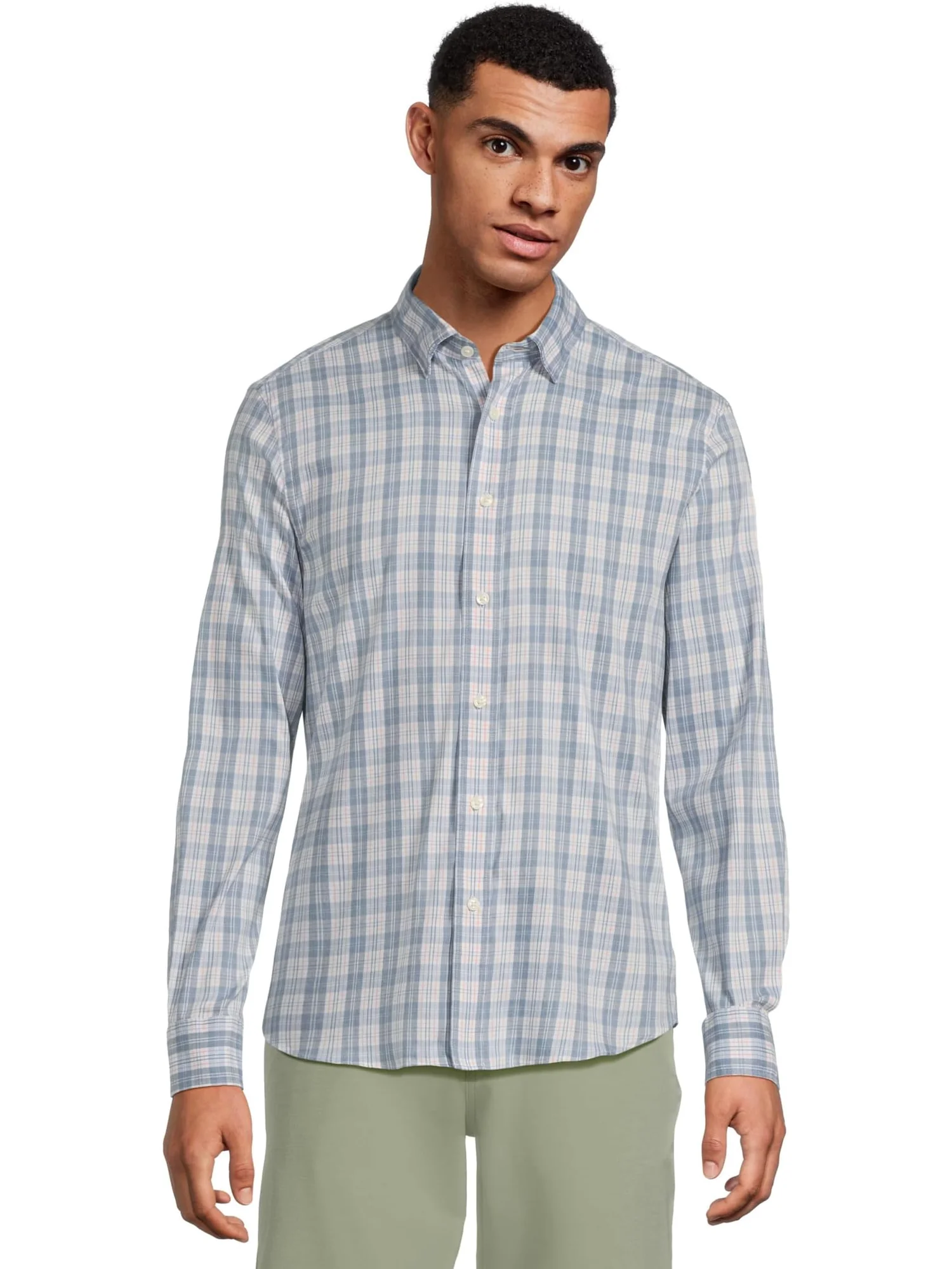 Рубашка Faherty The Movement Shirt — изображение 1 из 5, облачный синий
