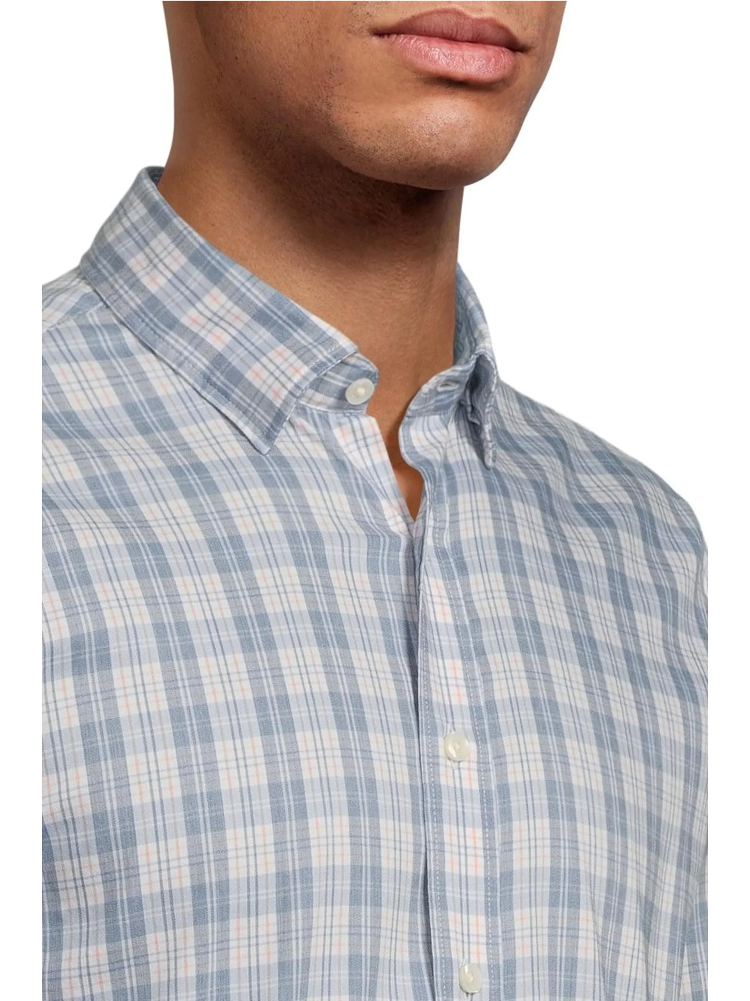 Рубашка Faherty The Movement Shirt — изображение 4 из 5, облачный синий