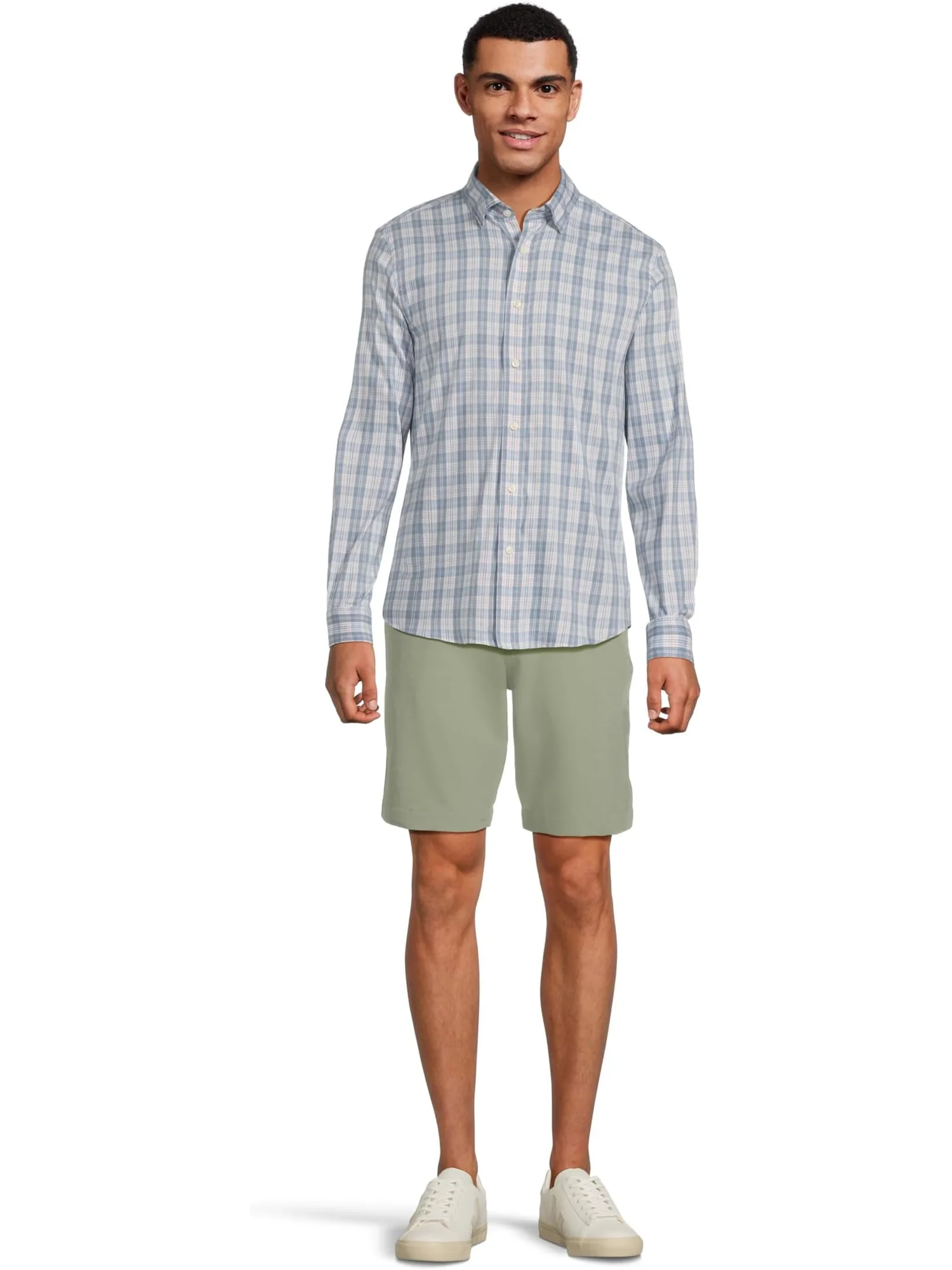 Рубашка Faherty The Movement Shirt — изображение 5 из 5, облачный синий