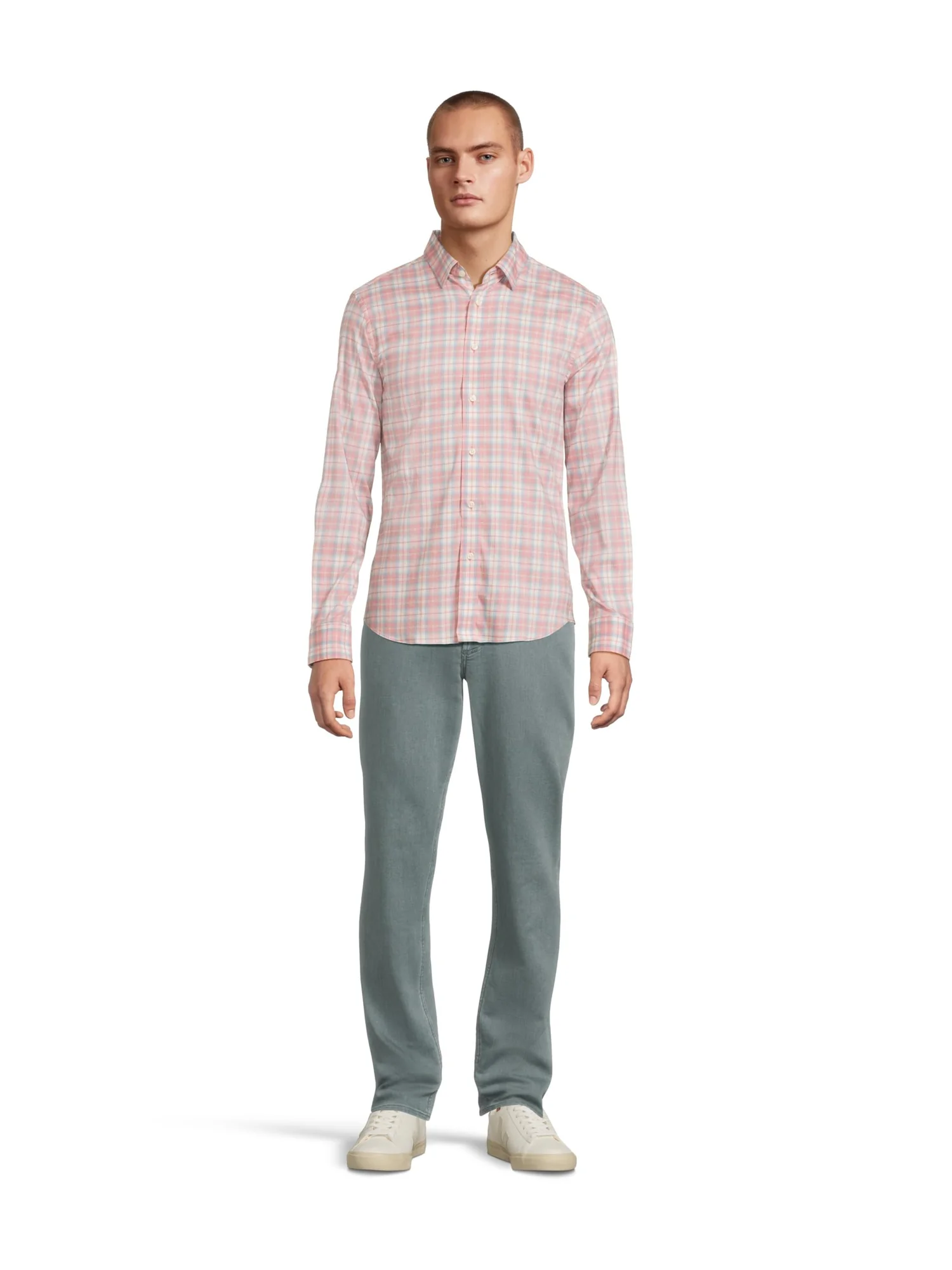 Футболка Faherty The Movement Shirt — изображение 5 из 5, розовый