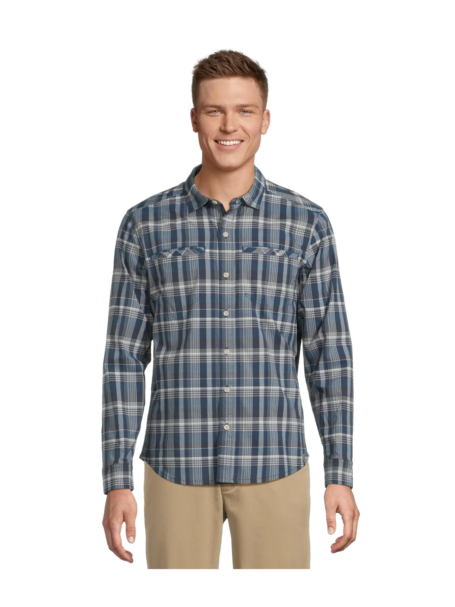 Рубашка L.L.Bean Venture Stretch Woven Shirt — изображение 1 из 5, темно-синий/темный синий