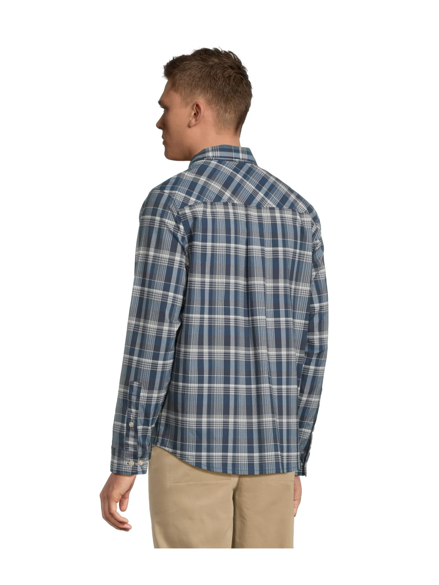 Рубашка L.L.Bean Venture Stretch Woven Shirt — изображение 3 из 5, темно-синий/темный синий