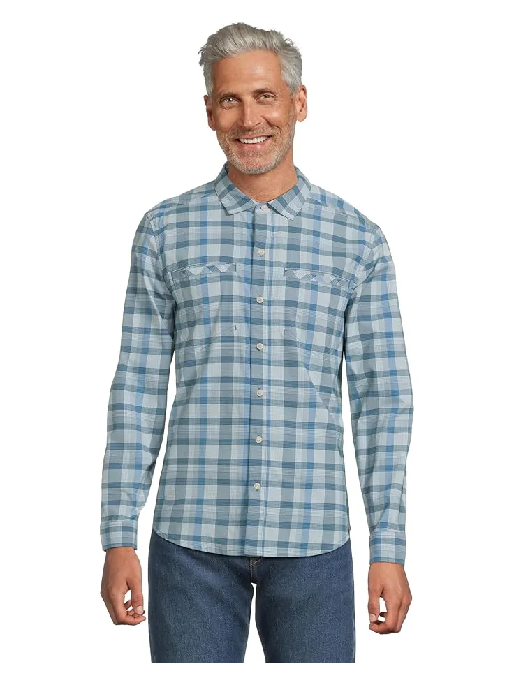 Рубашка L.L.Bean Venture Stretch Woven Shirt — изображение 1 из 5, синий/синий