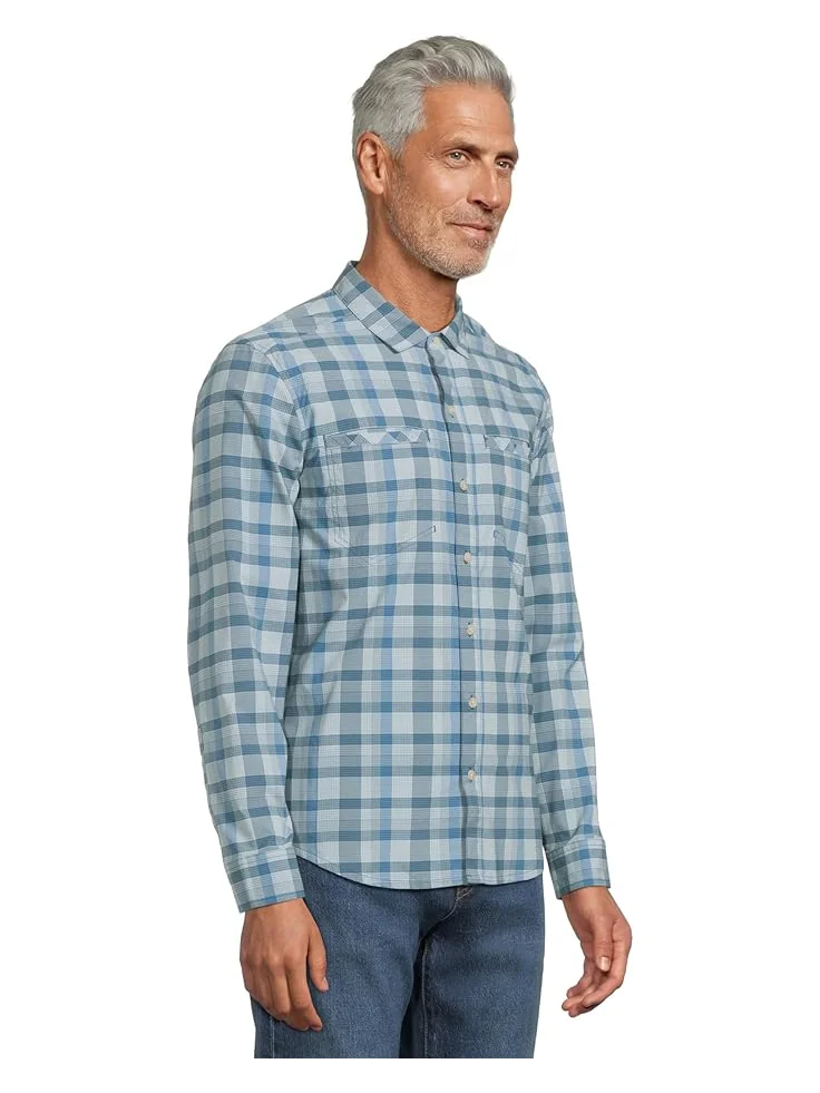 Рубашка L.L.Bean Venture Stretch Woven Shirt — изображение 2 из 5, синий/синий