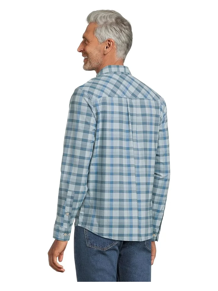 Рубашка L.L.Bean Venture Stretch Woven Shirt — изображение 3 из 5, синий/синий