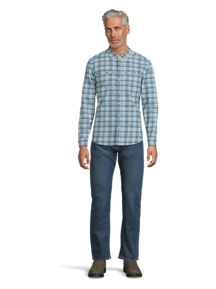 Рубашка L.L.Bean Venture Stretch Woven Shirt — изображение 5 из 5, синий/синий
