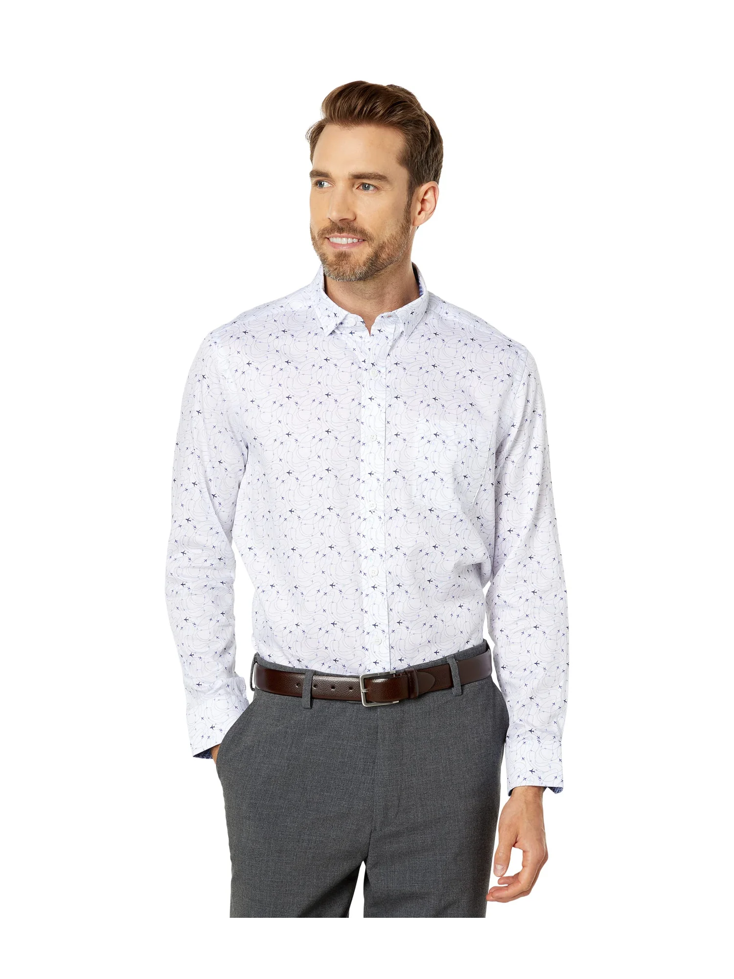 Рубашка Johnston & Murphy Printed Cotton Shirt