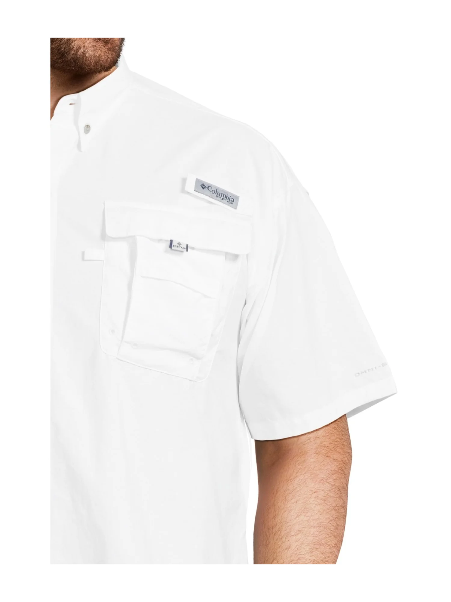 Рубашка Columbia Bahama II Short — изображение 4 из 5, белый