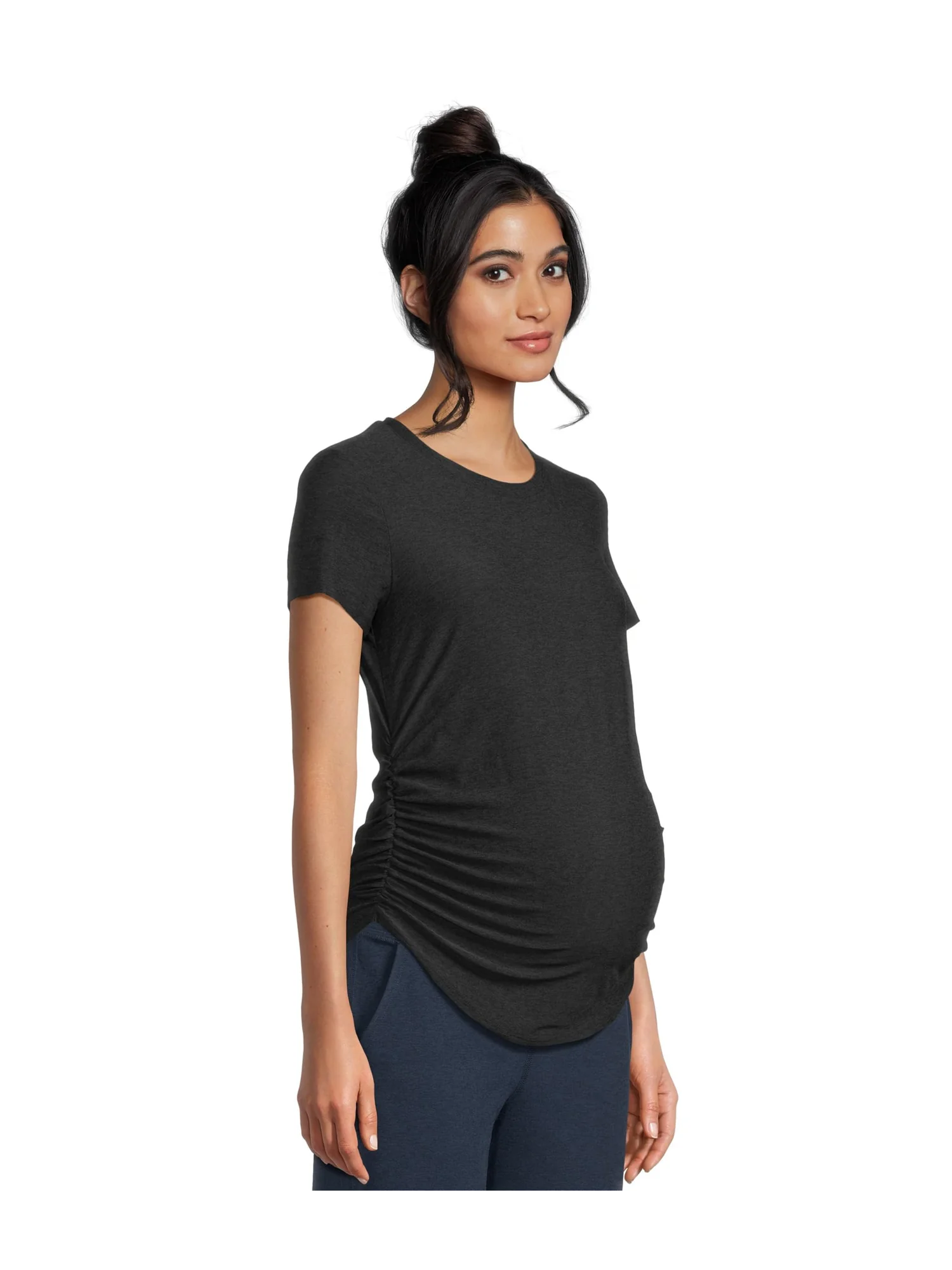 Футболка Beyond Yoga Featherweight One And Only Maternity Tee — изображение 2 из 5, самая темная ночь