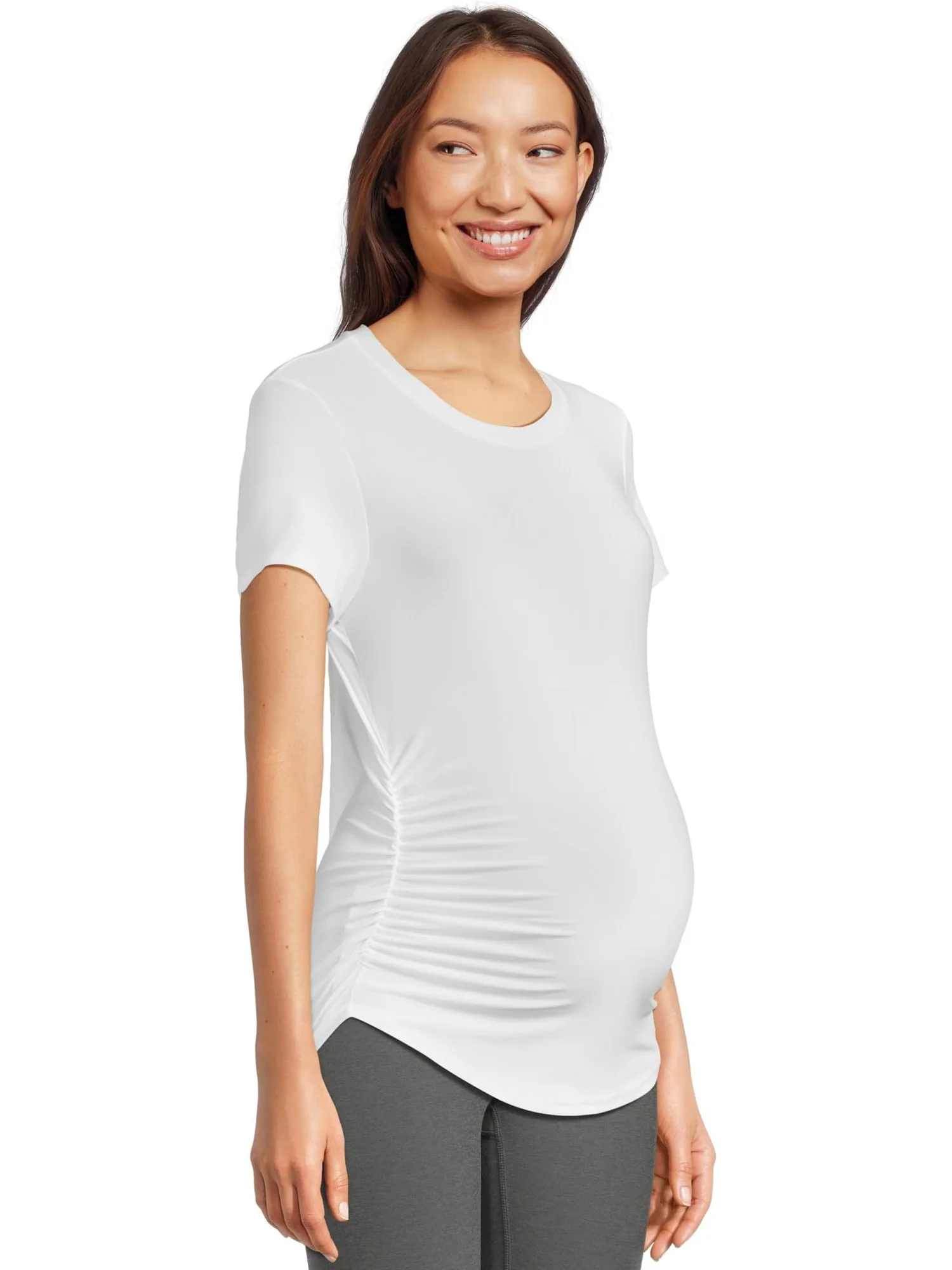 Футболка Beyond Yoga Featherweight One And Only Maternity Tee — изображение 2 из 5, белый