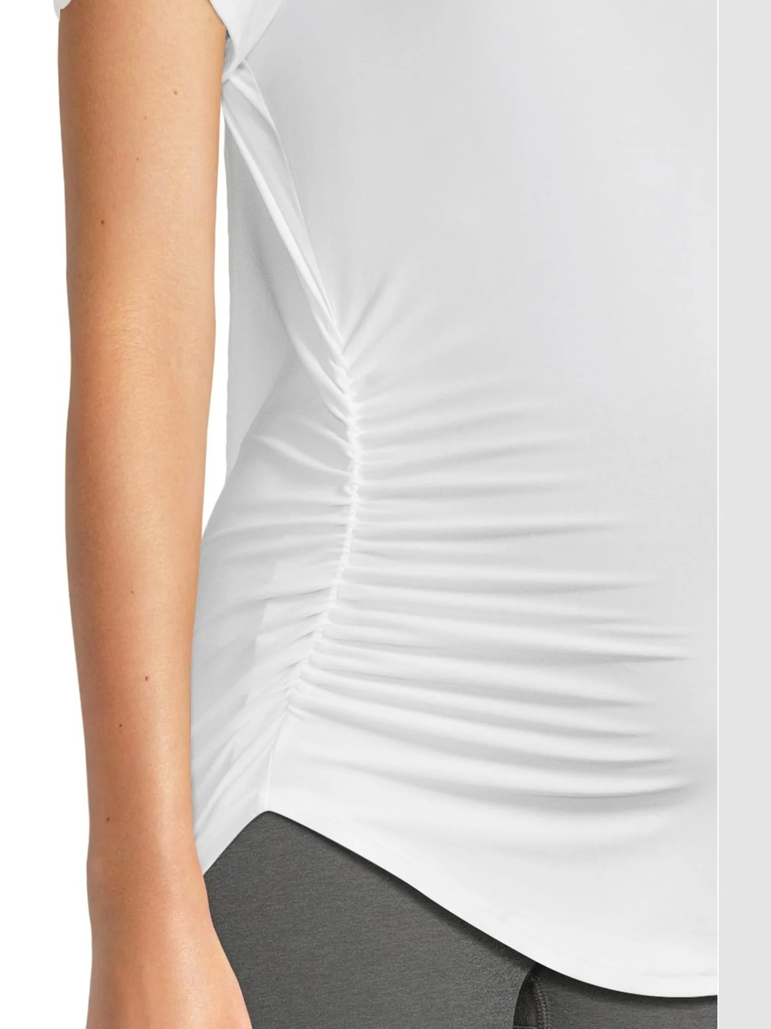 Футболка Beyond Yoga Featherweight One And Only Maternity Tee — изображение 4 из 5, белый