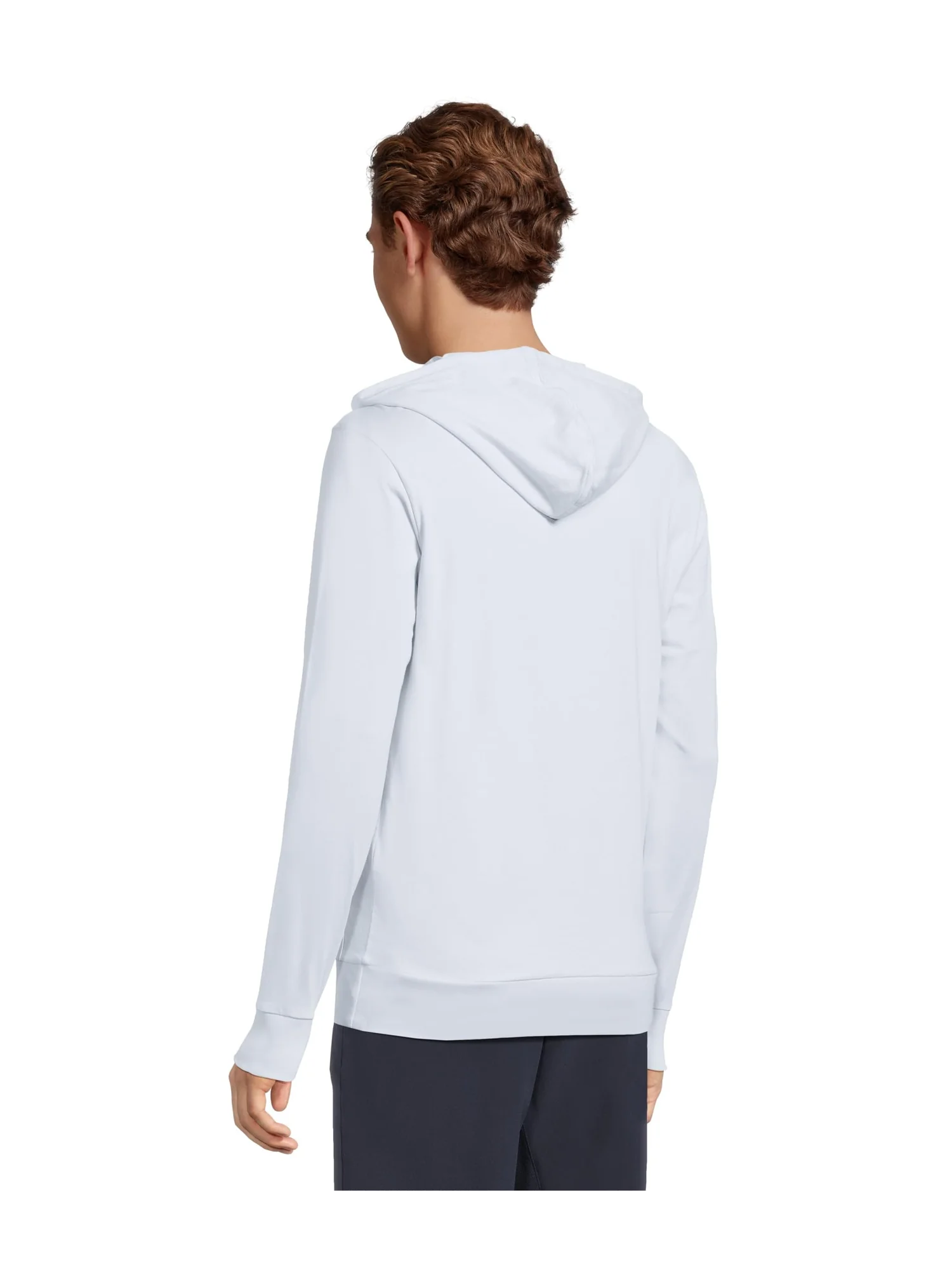 Футболка Lacoste Hooded Cotton Jersey T-shirt — изображение 3 из 5, светлый синий