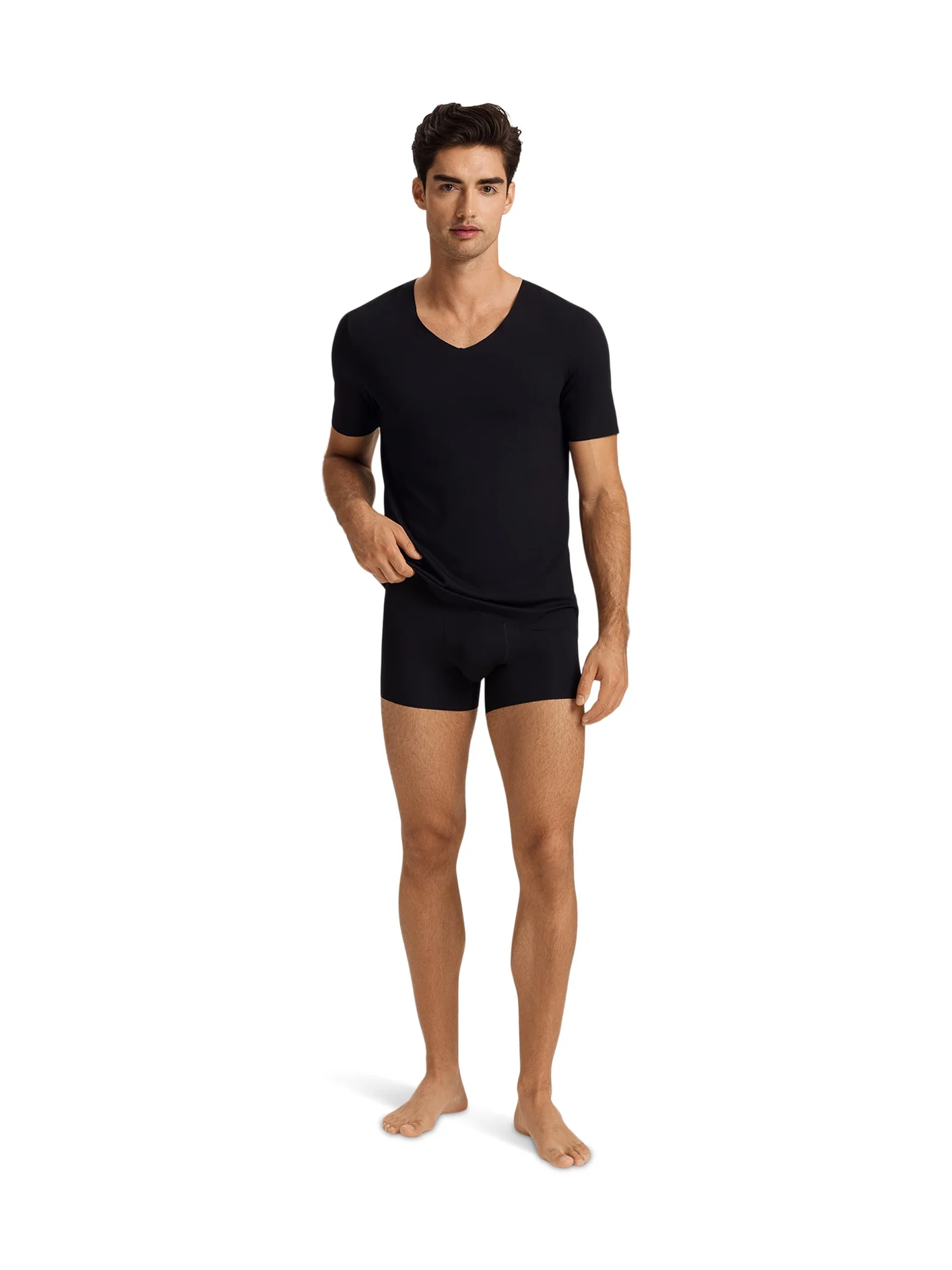 Рубашка Hanro Hanro Clean Cut Short — изображение 4 из 4, черный