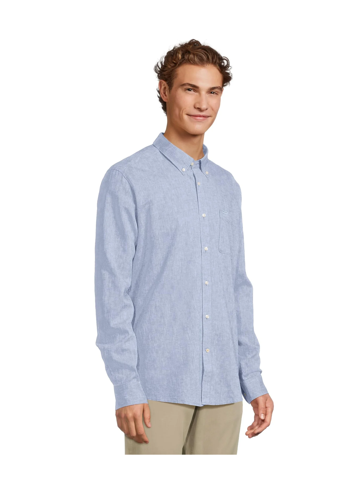 Рубашка Barbour Nelson Tailored Shirt — изображение 2 из 4, синий