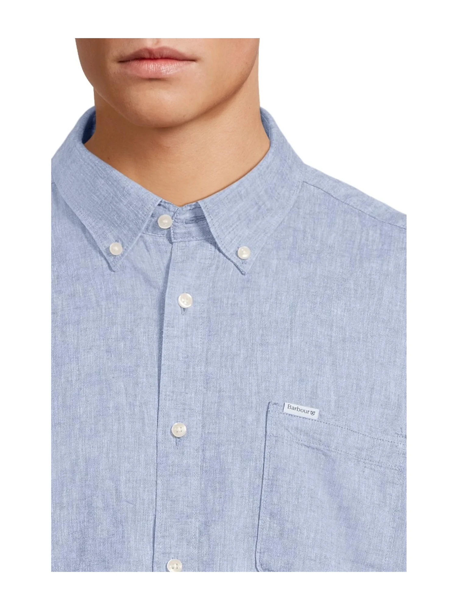 Рубашка Barbour Nelson Tailored Shirt — изображение 4 из 4, синий