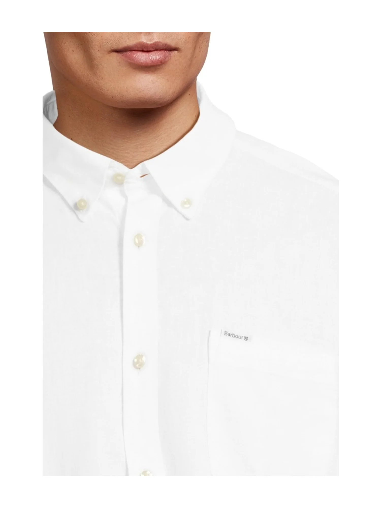 Рубашка Barbour Nelson Tailored Shirt — изображение 4 из 5, белый