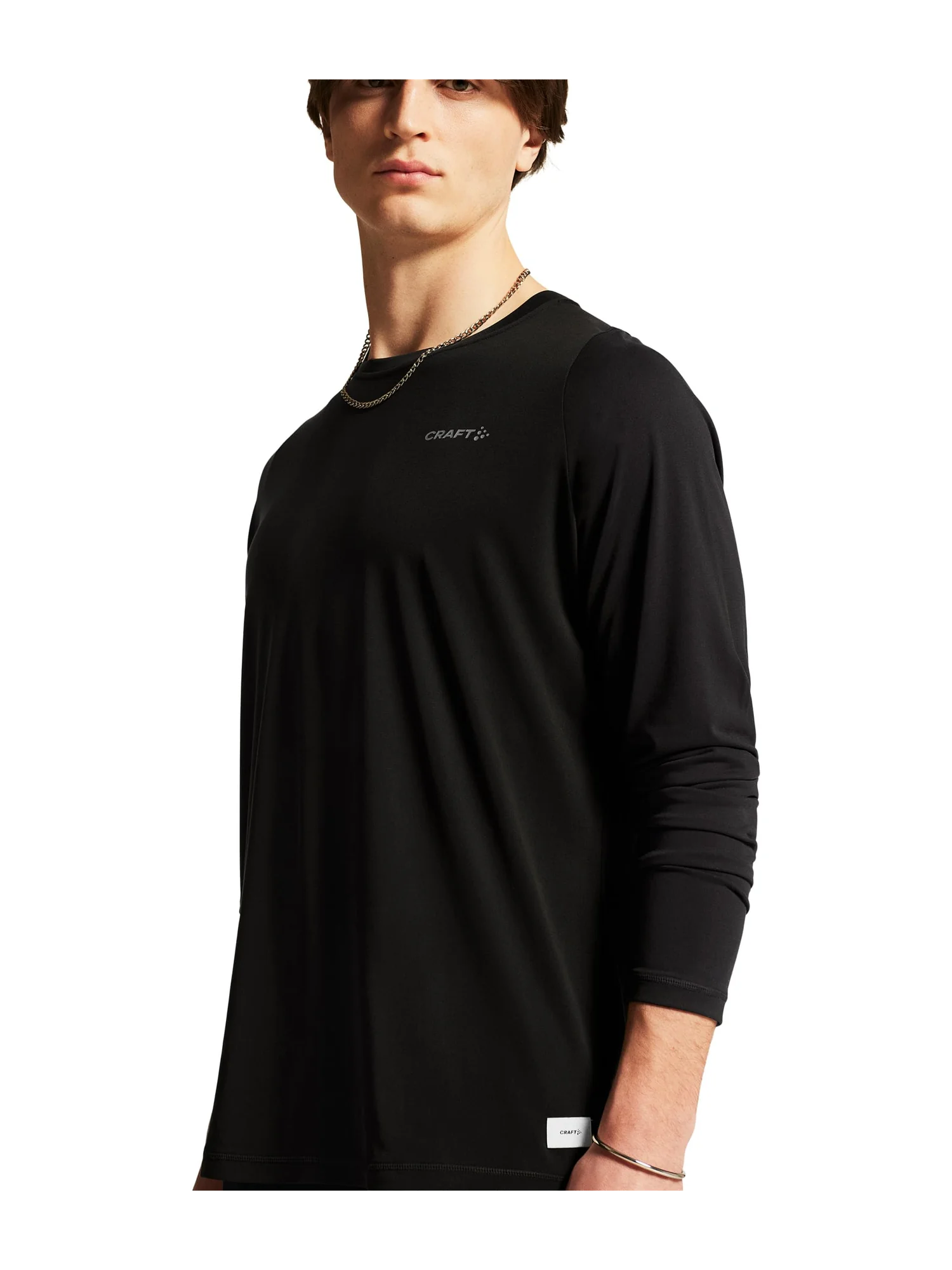 Футболка Craft Collective Bi-Blend Longsleeve Tee — изображение 4 из 6, черный