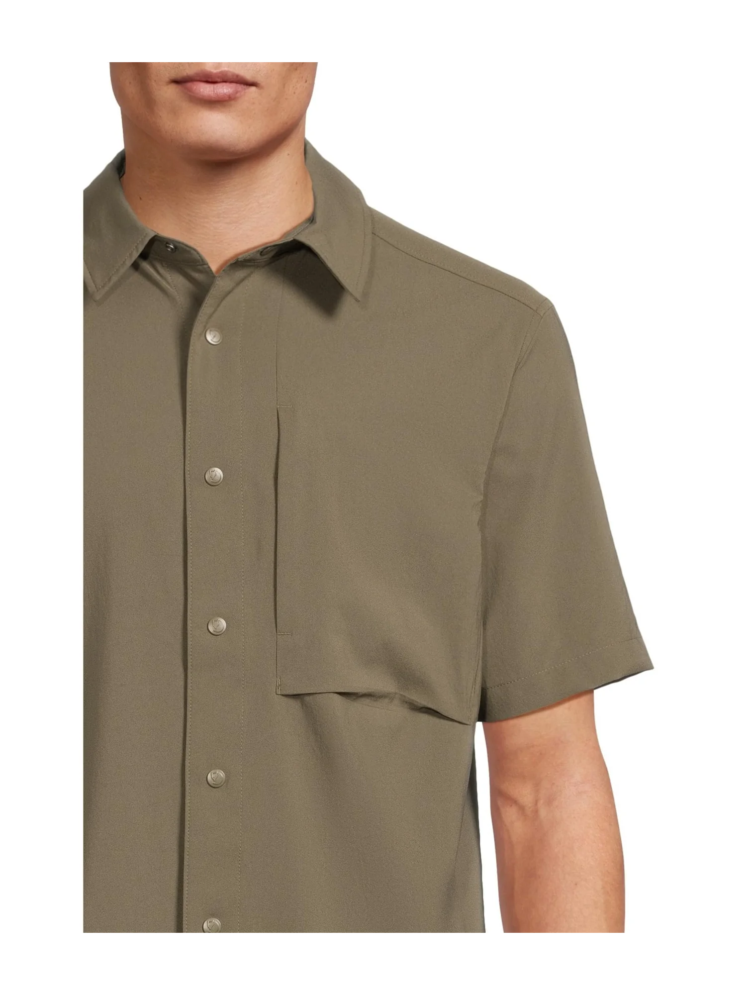 Рубашка Fjällräven High Coast Pack Shirt SS M — изображение 4 из 5, зеленый