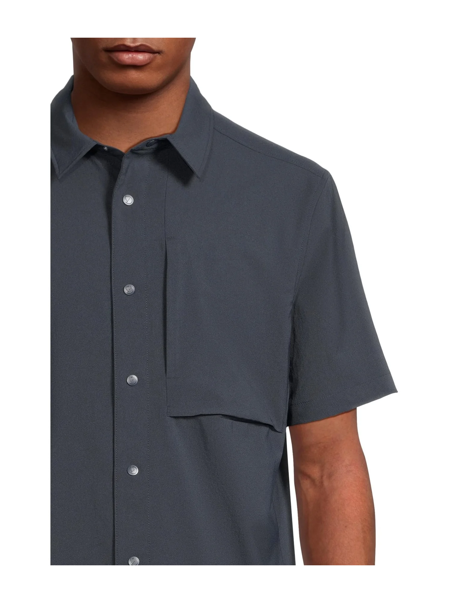 Рубашка Fjällräven High Coast Pack Shirt SS M — изображение 4 из 5, темный темно-синий