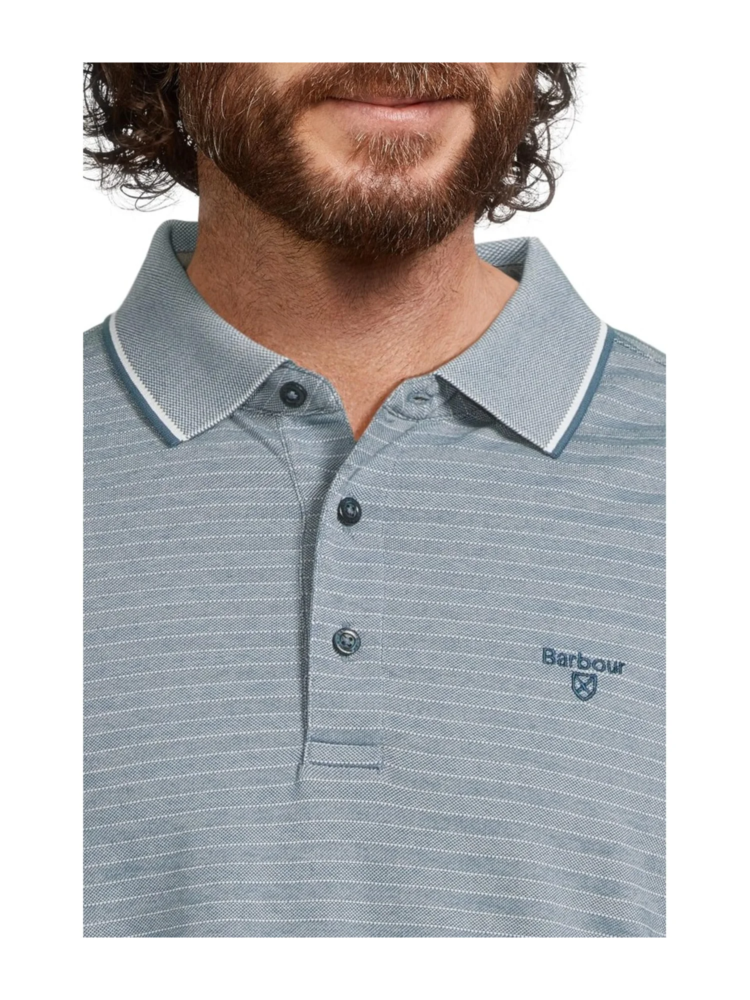 Поло Barbour Taverham Performance Polo Shirt — изображение 4 из 5, синий