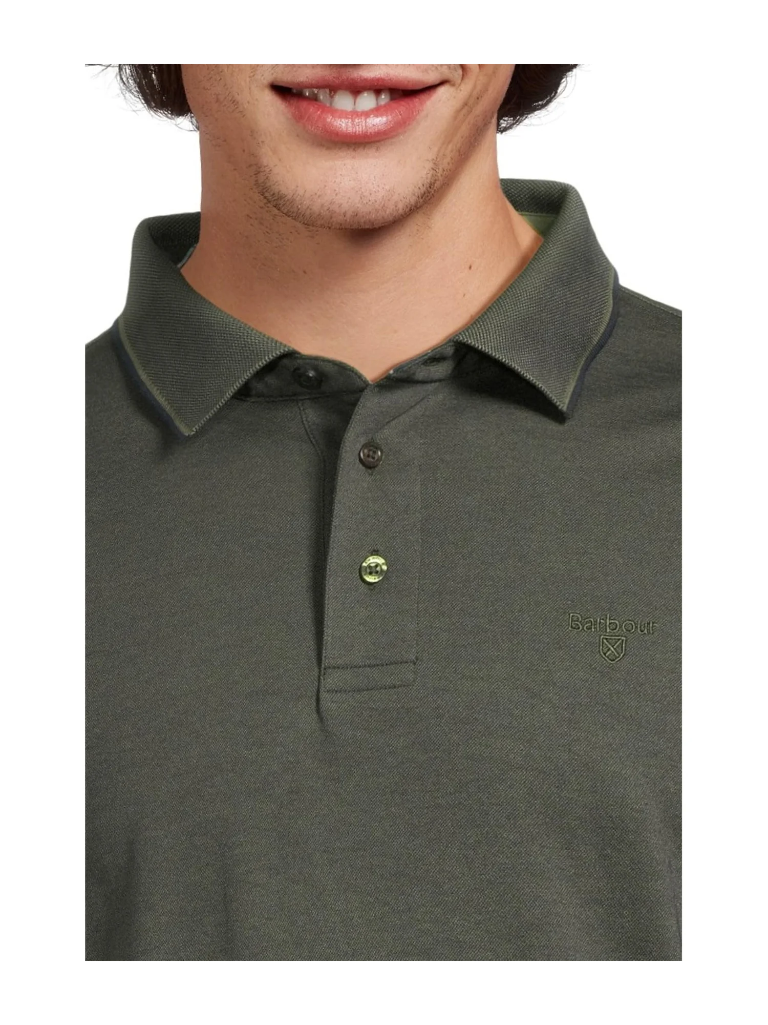 Поло Barbour Heydon Performance Polo — изображение 4 из 5, оливковый