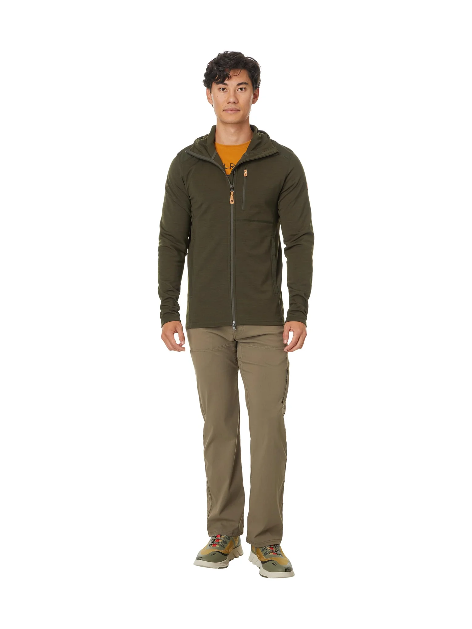 Худи Fjällräven Keb Fleece Hoodie — изображение 4 из 4, зеленый