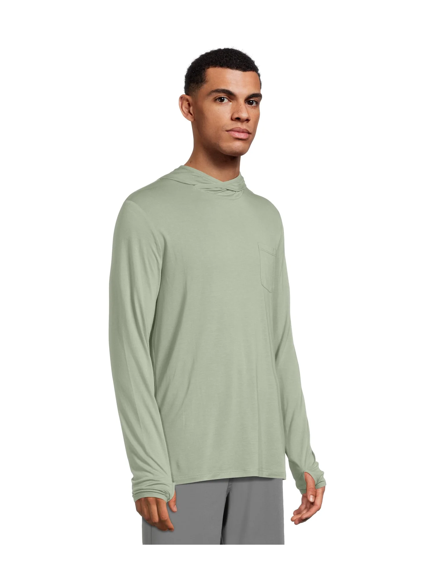 Худи Free Fly Bamboo Lightweight Hoodie — изображение 2 из 5, зеленый