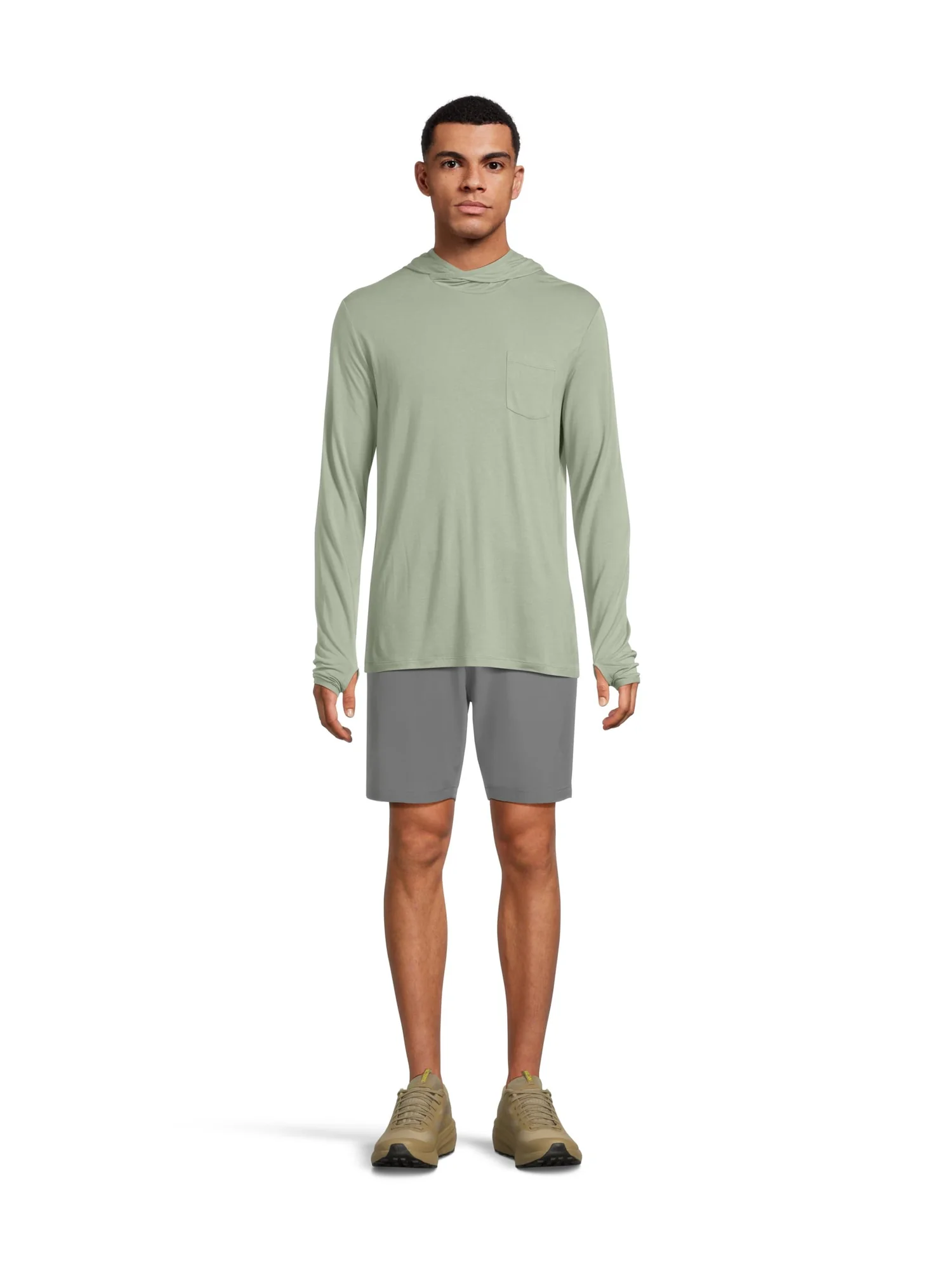 Худи Free Fly Bamboo Lightweight Hoodie — изображение 5 из 5, зеленый